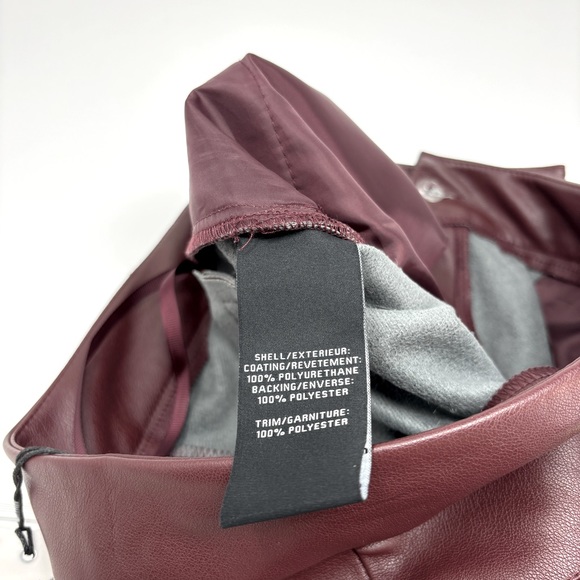 NWT 7 FOR ALL MANKIND Faux Leather Easy Trouser - M - Picture 4 of 5